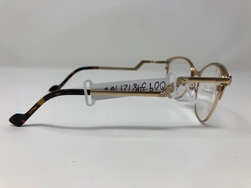 DiCaprio Eyeglasses Frame DC167 Creme/Gold 53-17-140 Full Rim PU10 4