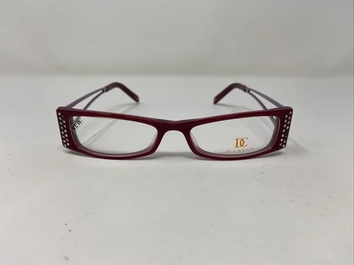 dicaprio Eyeglasses Frame ITALY DC39 49-16-135 Burgundy/Plum Full Rim VP59