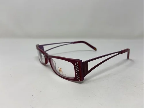 dicaprio Eyeglasses Frame ITALY DC39 49-16-135 Burgundy/Plum Full Rim VP59 2