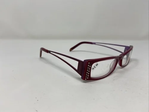 dicaprio Eyeglasses Frame ITALY DC39 49-16-135 Burgundy/Plum Full Rim VP59 4
