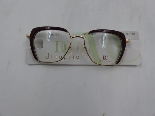 DICAPRIO EYEWEAR DC 325 UNISEX EYEGLASSES IN COLOR BURGUNDY SIZE 48-16-135