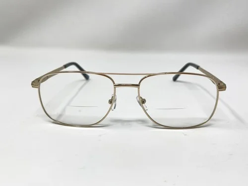 DICKIES DK100 FULL RIM METAL NAVIGATOR EYEGLASS FRAMES GOLD 57-17-145 2