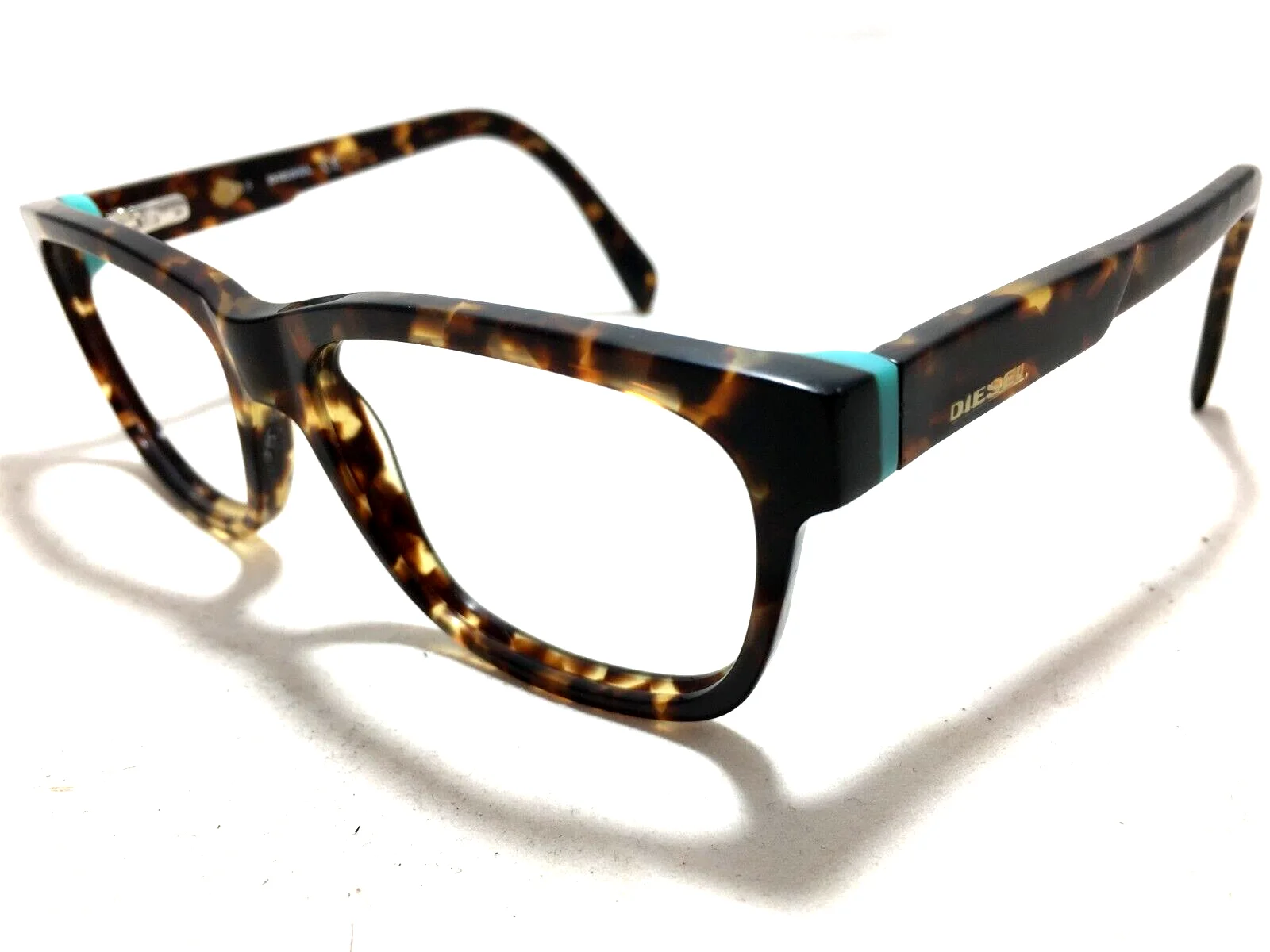 DIESEL DL5072-1 col.052 Eyeglasses Frame 53-15-145 Brown Tortoise/Teal SF53
