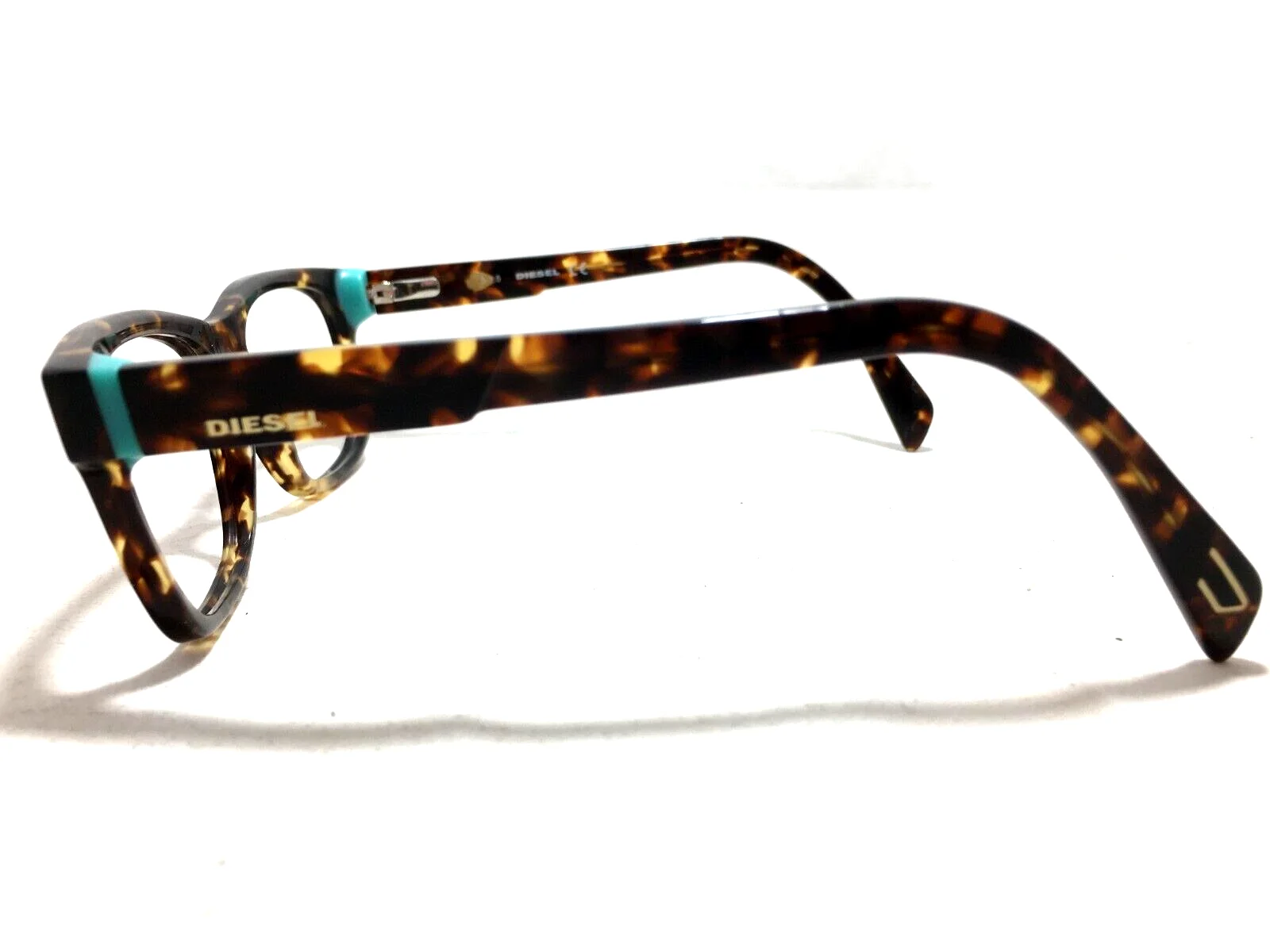 DIESEL DL5072-1 col.052 Eyeglasses Frame 53-15-145 Brown Tortoise/Teal SF53 2