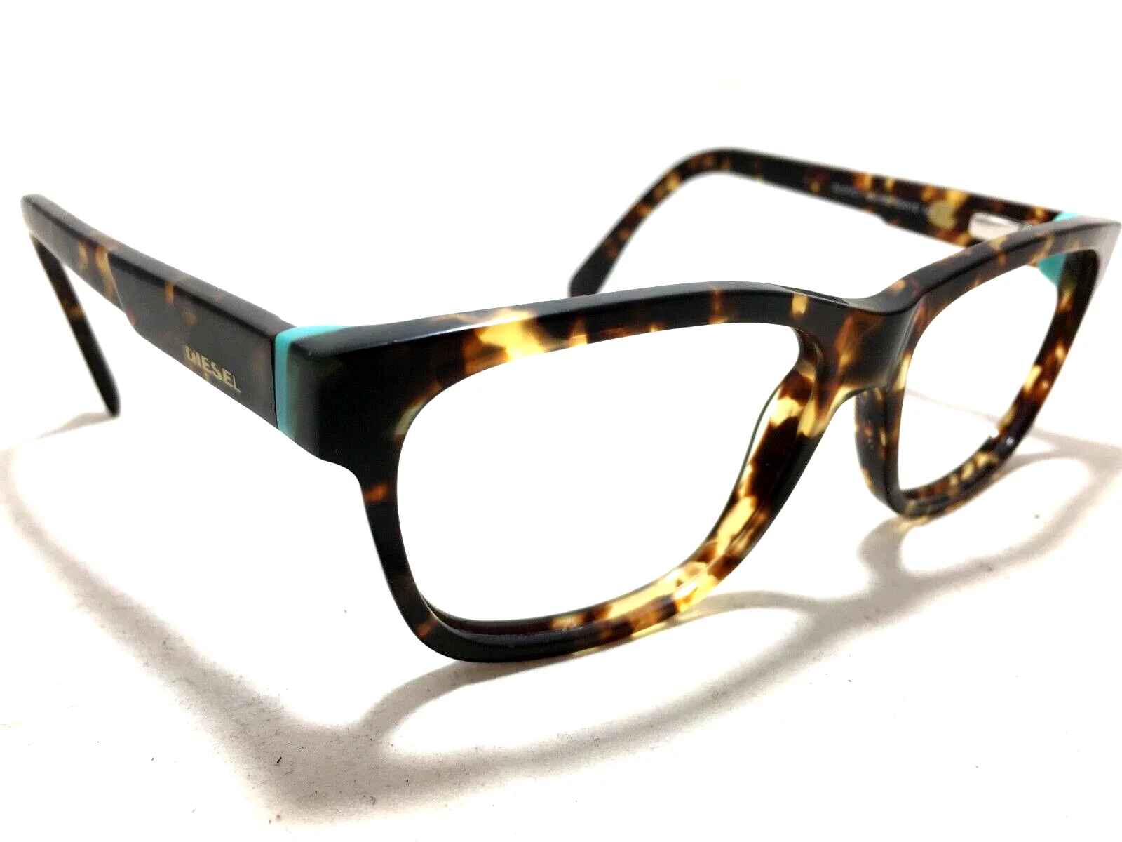 DIESEL DL5072-1 col.052 Eyeglasses Frame 53-15-145 Brown Tortoise/Teal SF53 4