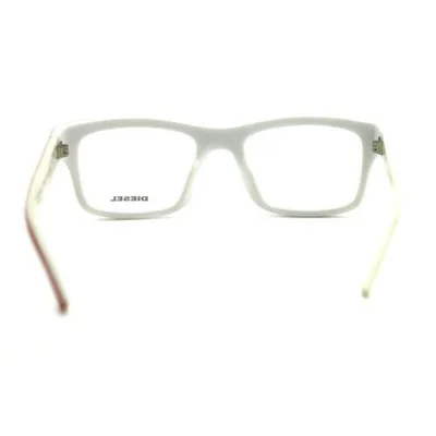 Diesel Men or Womens Eyeglasses DL5034/V 068 Red Striped White 52 18 135 Rectang 4