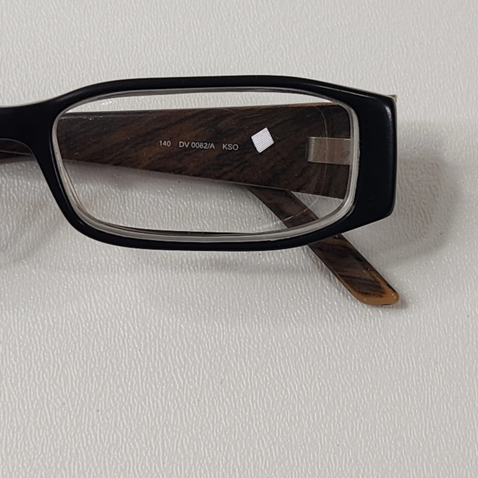 DIESEL Womens Eyeglasses 140 DV0082/A Wood Grain Rectangular Full Rim Frame 3