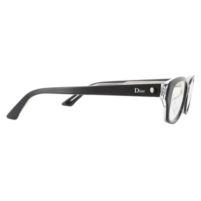 Dior Black Crystal Rectangular 53mm Ladies Eyeglasses MONTAIGNE10F G99 53 4