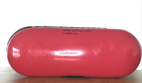 DISNEY Minnie Mouse Eyeglass Eyewear Hard Clam Shell Case Polka Dots Red Black 2