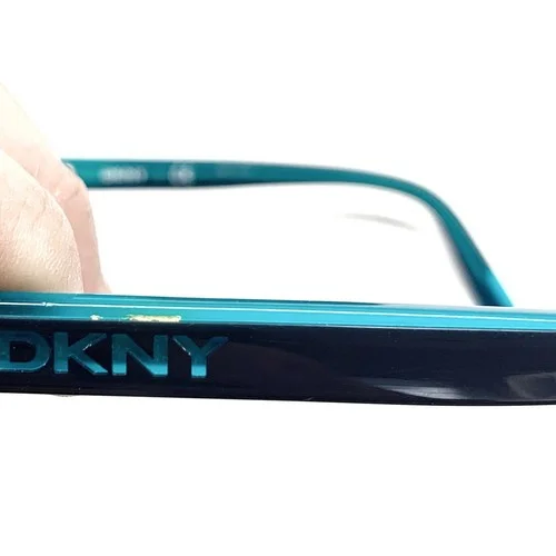 DKNY Black Teal Blue Clear Wayfarer Eyeglasses FRAME DY4668 3685 51-16 135 2