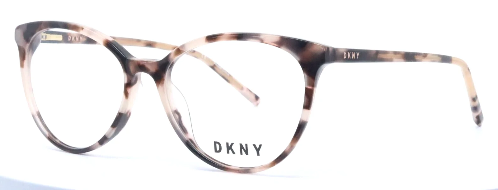DKNY DK5003 265 Blush Tortoise Cat Eye Womens Eyeglasses Frames 53-16-`135
