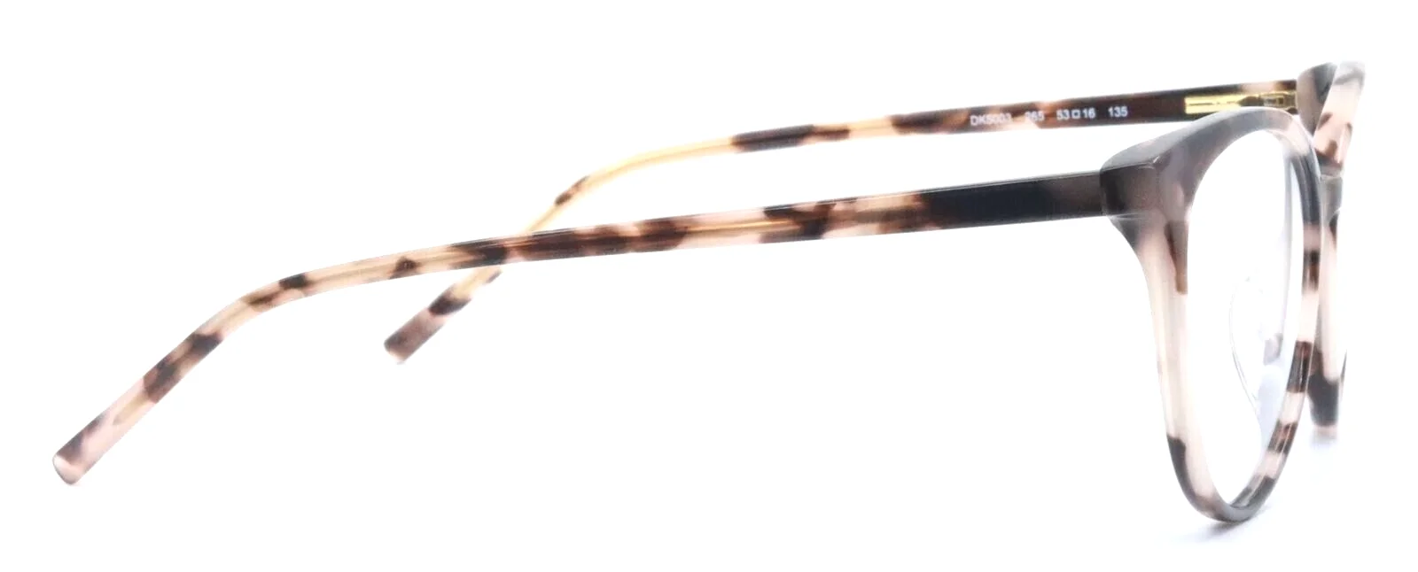 DKNY DK5003 265 Blush Tortoise Cat Eye Womens Eyeglasses Frames 53-16-`135 4