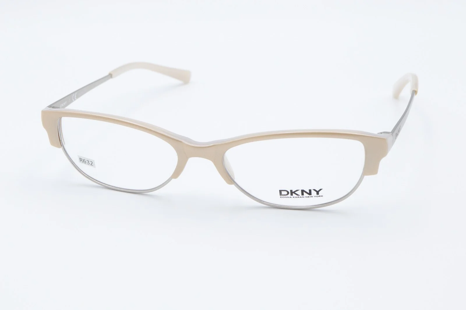 DKNY DY 4622 3530 Pearl Beige / Silver 51-16-135 Cat Eye Eyeglass Frames R648 2