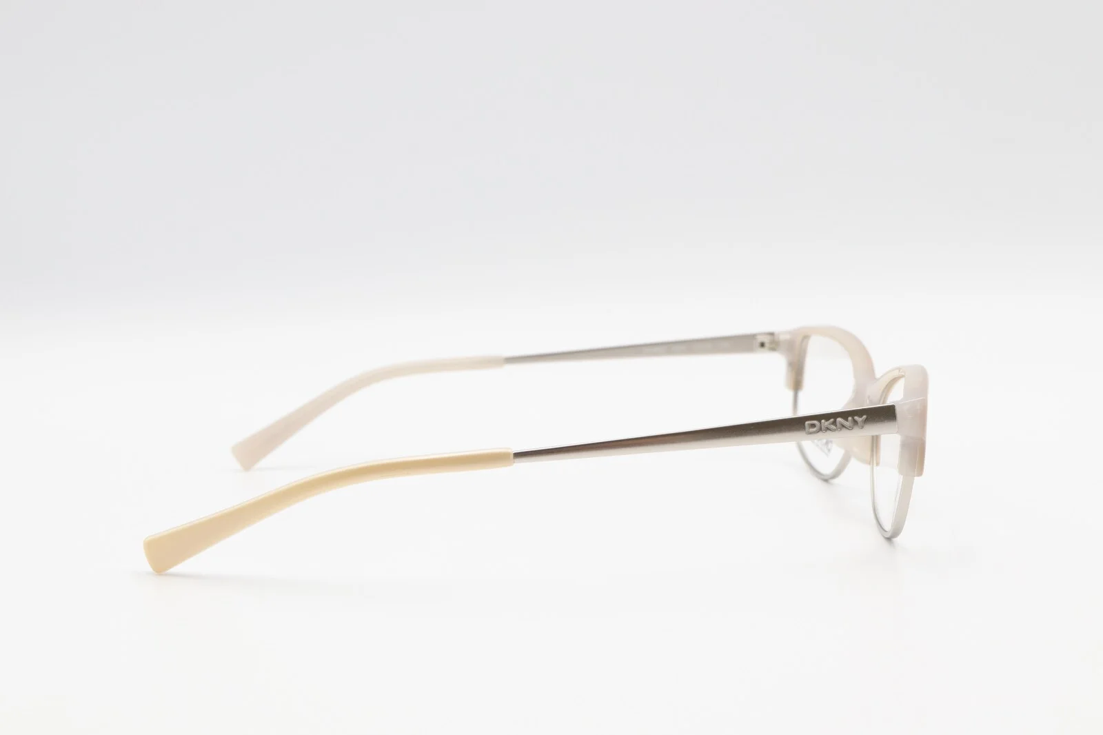 DKNY DY 4622 3530 Pearl Beige / Silver 51-16-135 Cat Eye Eyeglass Frames R648 4