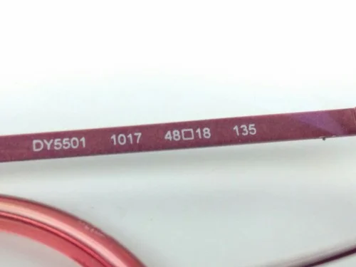 DKNY DY5501 Women Eyeglasses Frame 48 18 135mm Hot Pink Rectangular Full Rim 4