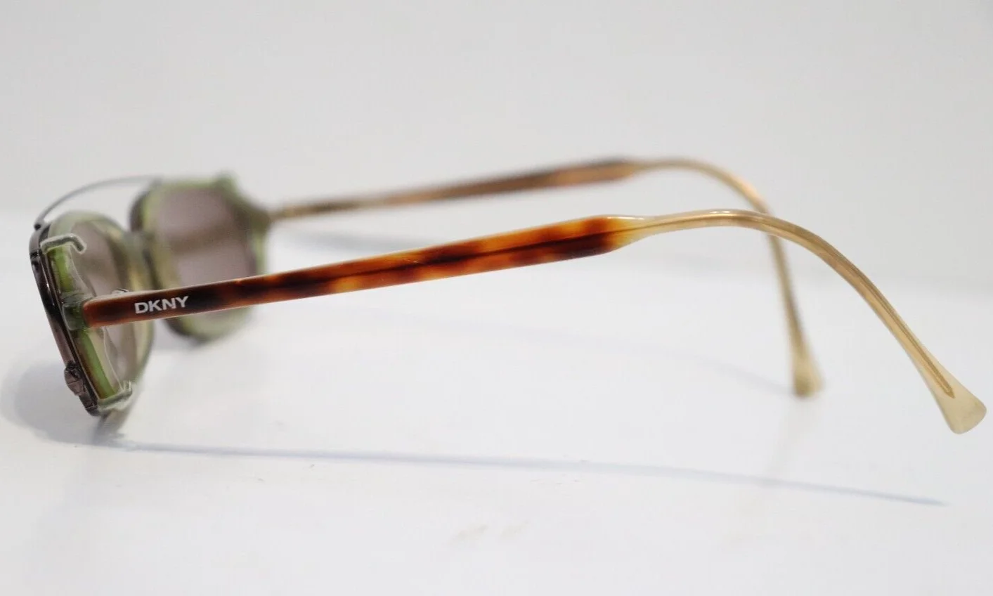 DKNY Eyeglass Frames 6807 Brown 49 18 With Clip On Sunglasses 2