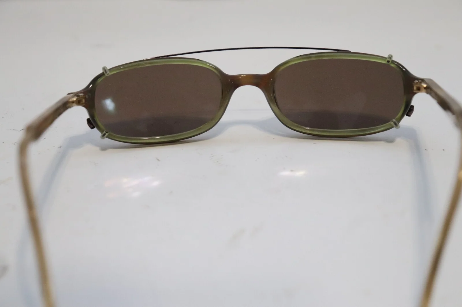 DKNY Eyeglass Frames 6807 Brown 49 18 With Clip On Sunglasses 3