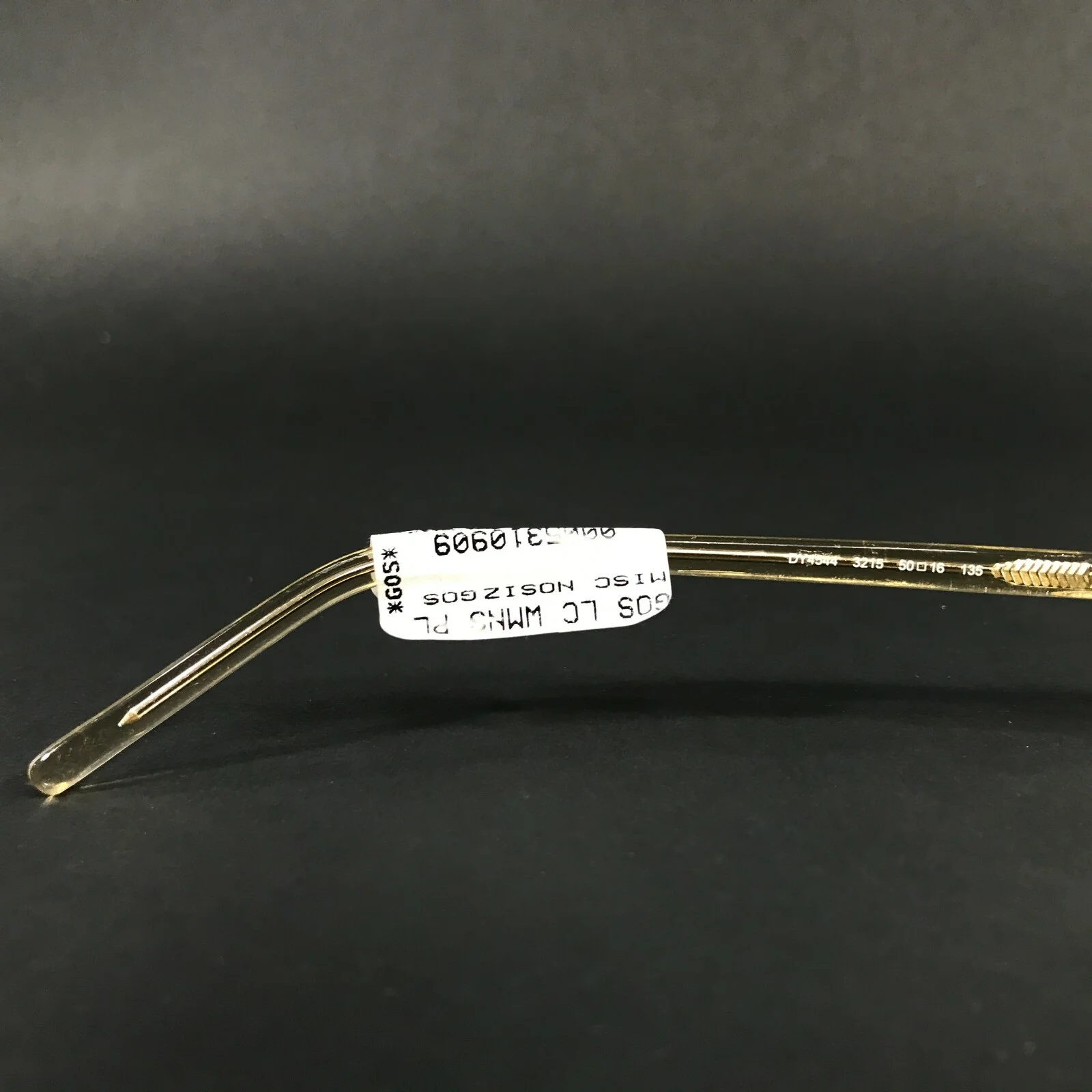 DKNY Eyeglasses Frames DY4544 3215 Clear Yellow Rectangular Full Rim 50-16-135 2