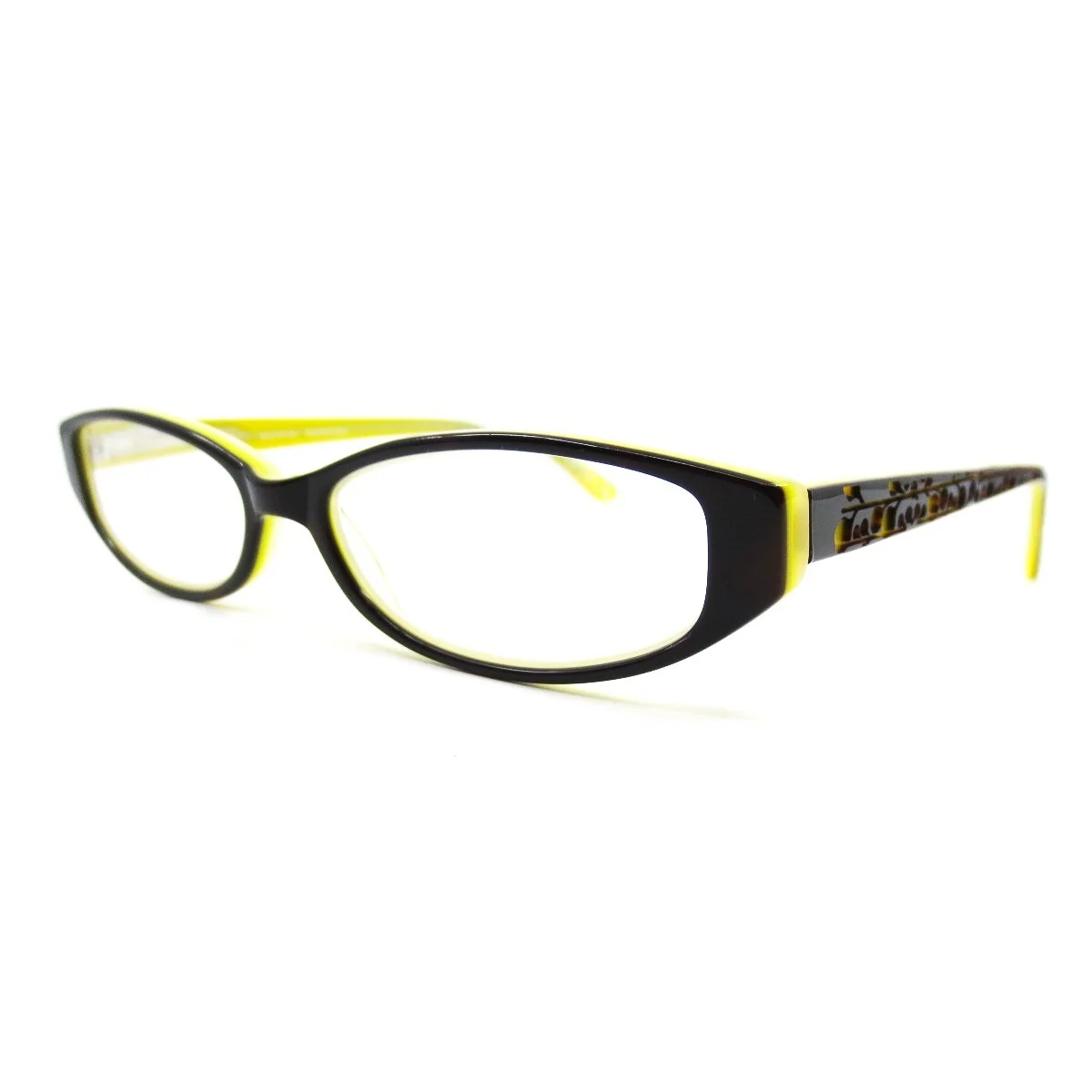 DKNY Eyeglasses Frames DY4544 3215 Clear Yellow Rectangular Full Rim 50-16-135 4