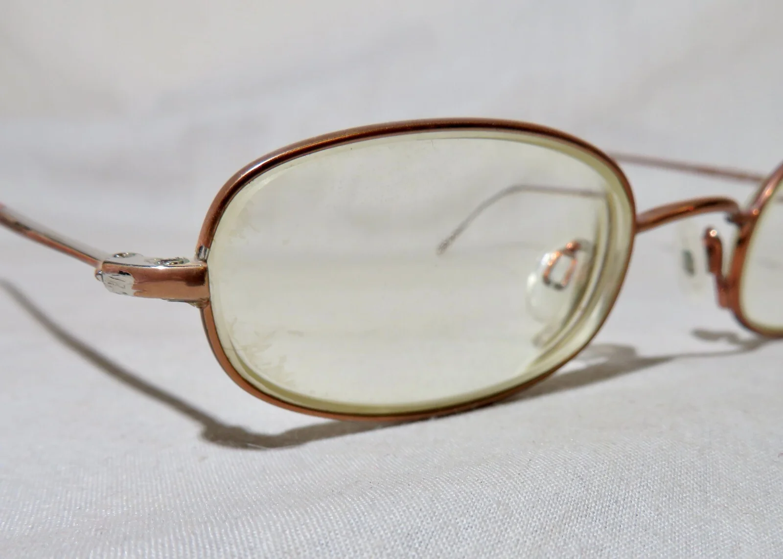 Dockers DO 11547 eyeglasses, Frames 47-21-145, Brown metal Parts or repair 3