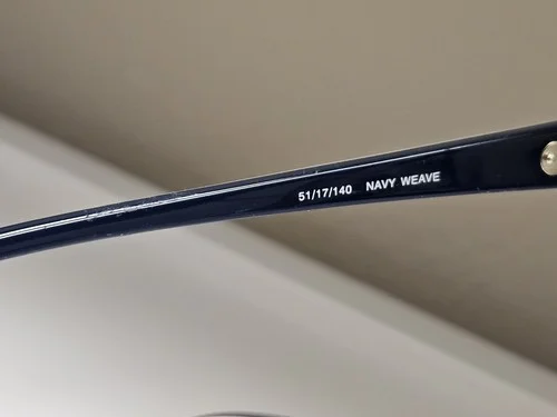 Dolabany Eyeglasses Samoa Navy Weave 51-17-140 New 3