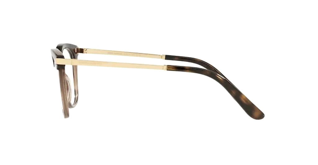 Dolce & Gabbana 3346 3256 Havana Transparent Brown Optical Eyeglasses NWT 52MM 3