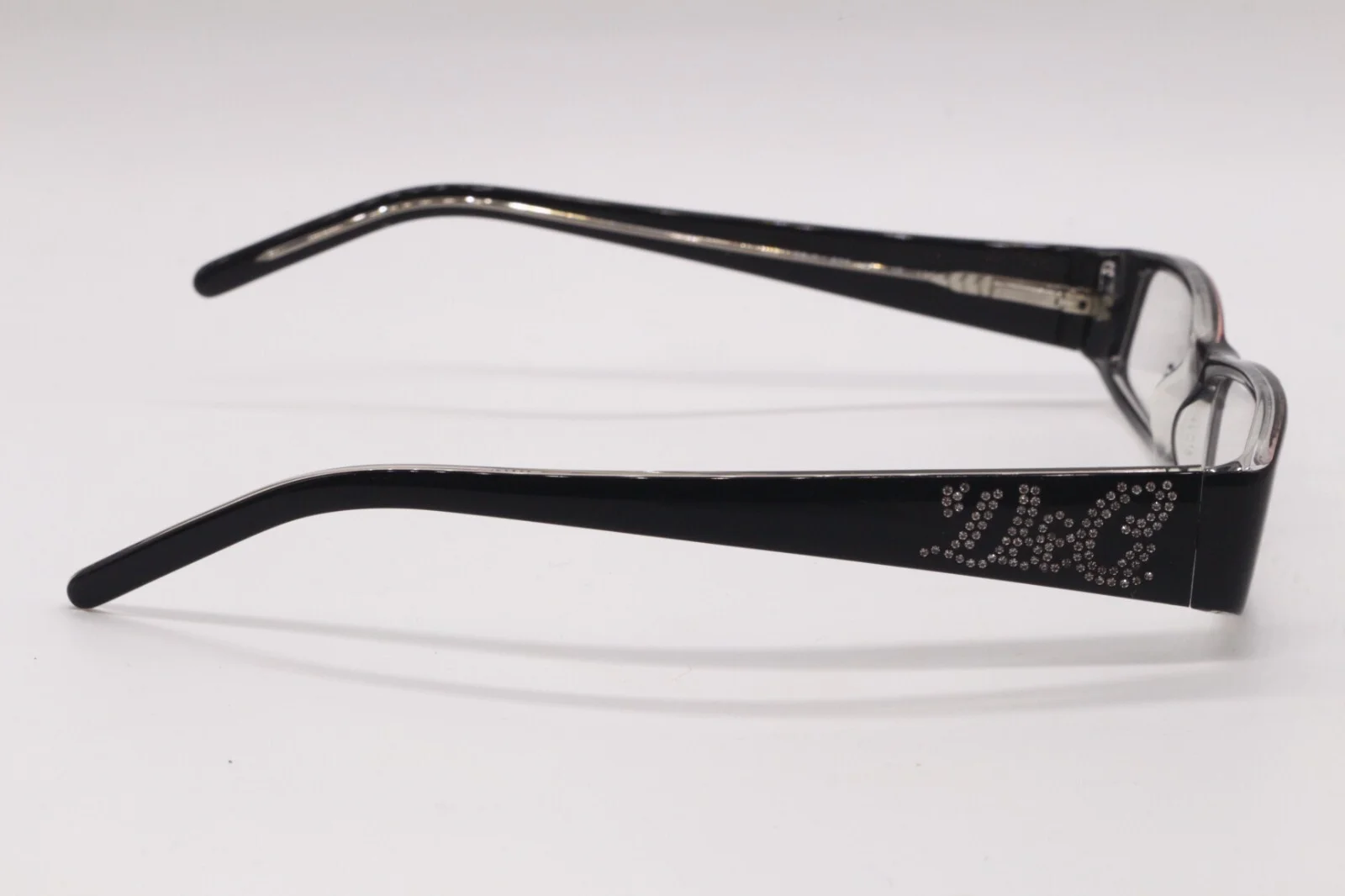 DOLCE & GABBANA DG 1128-B 675 BLACK CRYSTALS AUTHENTIC FRAMES EYEGLASSES 49-16 3
