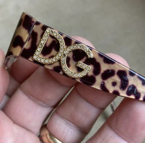 Dolce & Gabbana DG 3044-B Eyeglasses Leopard Print Transparent Front 4