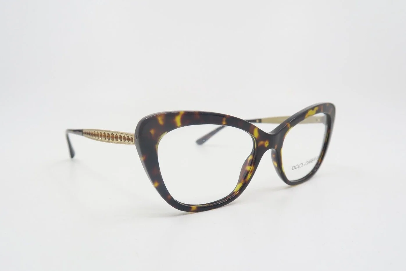 Dolce & Gabbana DG 3275-B 502 52mm Brown Tortoise-Crystals, New Eyeglasses. 3