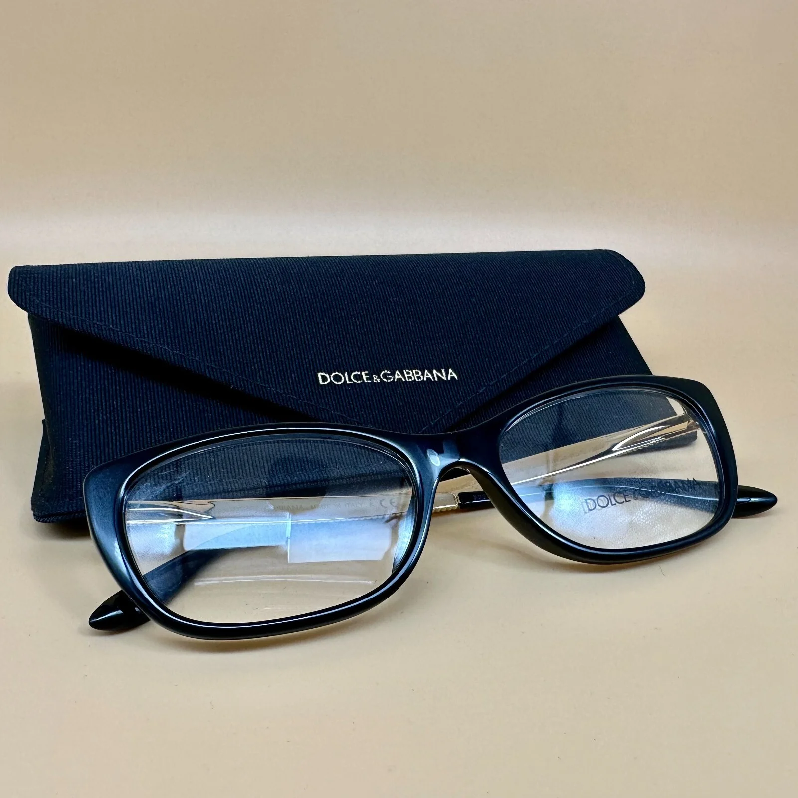 DOLCE & GABBANA DG 3279-F 501 53-16-140mm Black + Gold Eyeglasses Original 100% 3