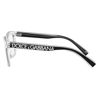 Dolce & Gabbana DG 5101 3133 Crystal Plastic Square Eyeglasses 52mm 3