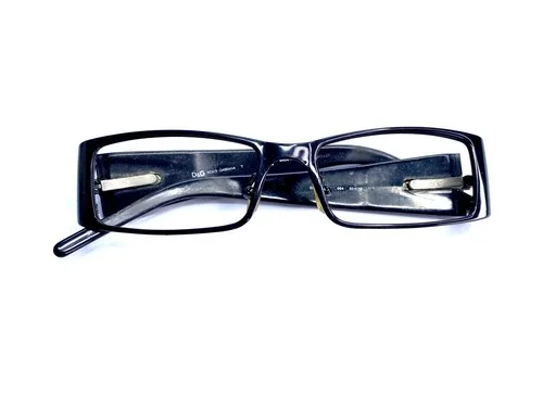 Dolce & Gabbana D&G Black Rectangular Studded Eyeglasses DG5052B 50 16 135 4