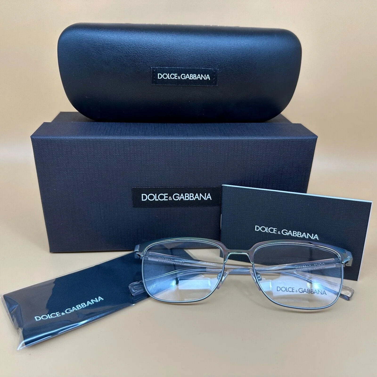 Dolce & Gabbana DG1302 04 Eyeglasses Gunmetal 53-17-140mm Original 100% 2