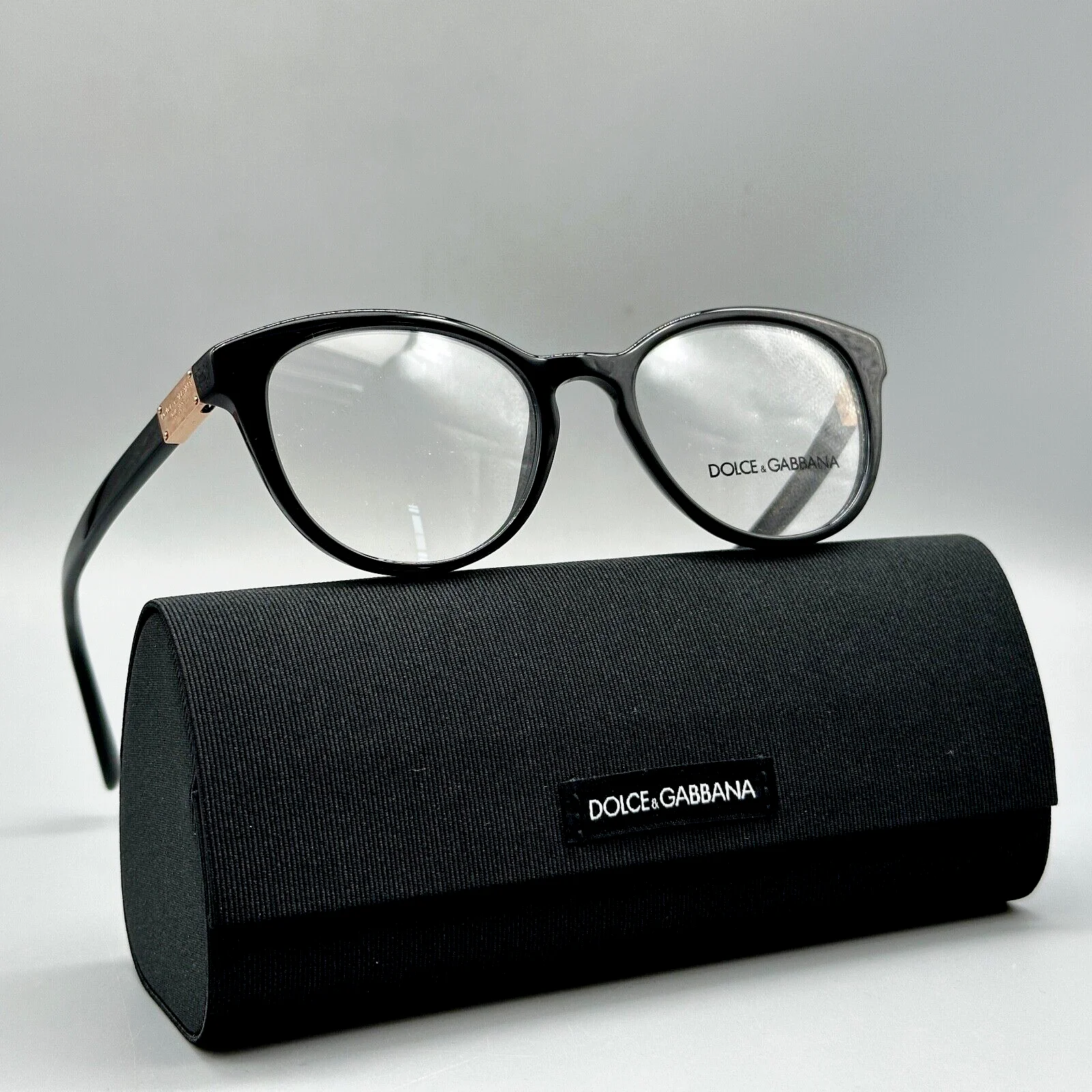 DOLCE & GABBANA DG3268/501 Unisex Eyeglasses - 50-18-140mm- BLACK -100% Original