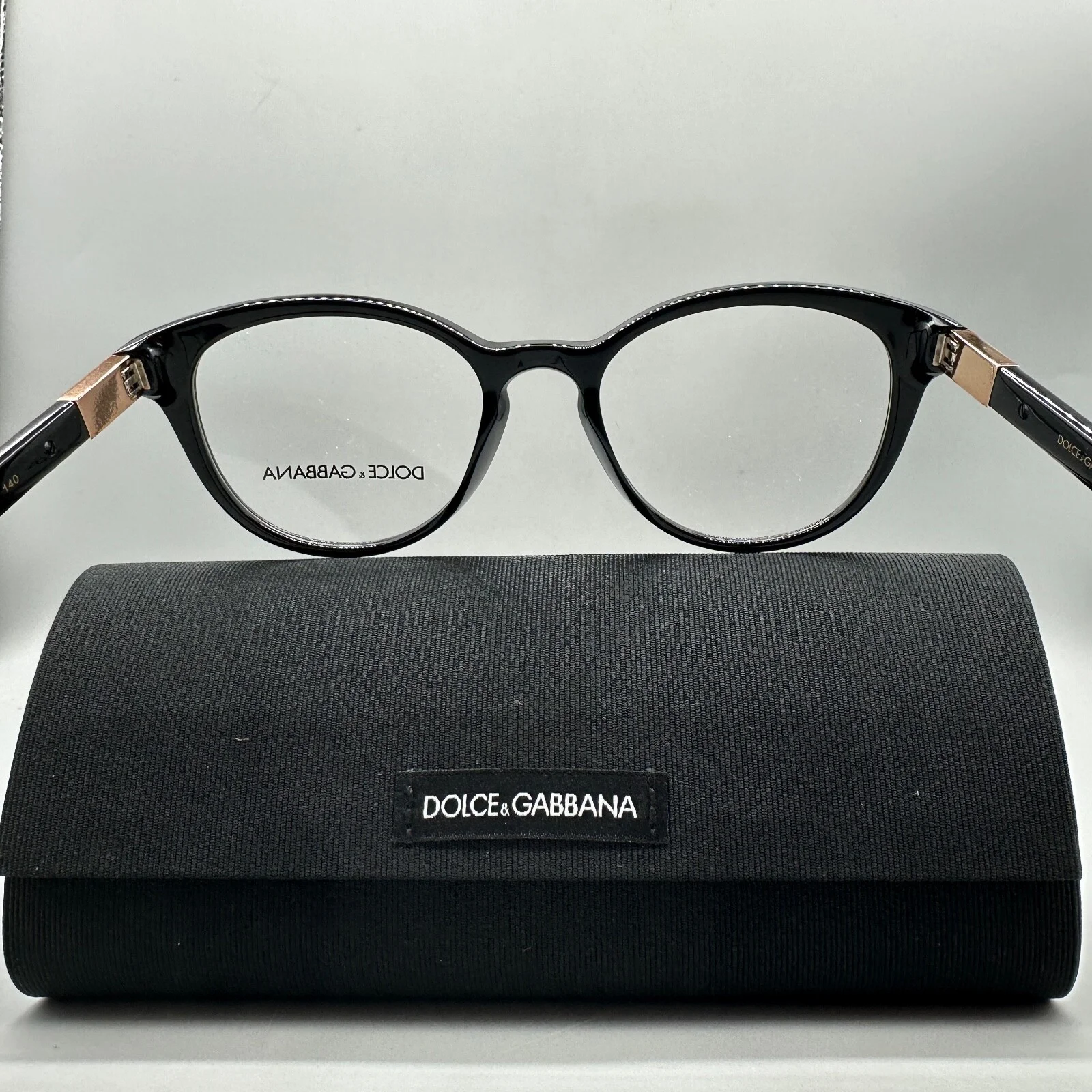 DOLCE & GABBANA DG3268/501 Unisex Eyeglasses - 50-18-140mm- BLACK -100% Original 2