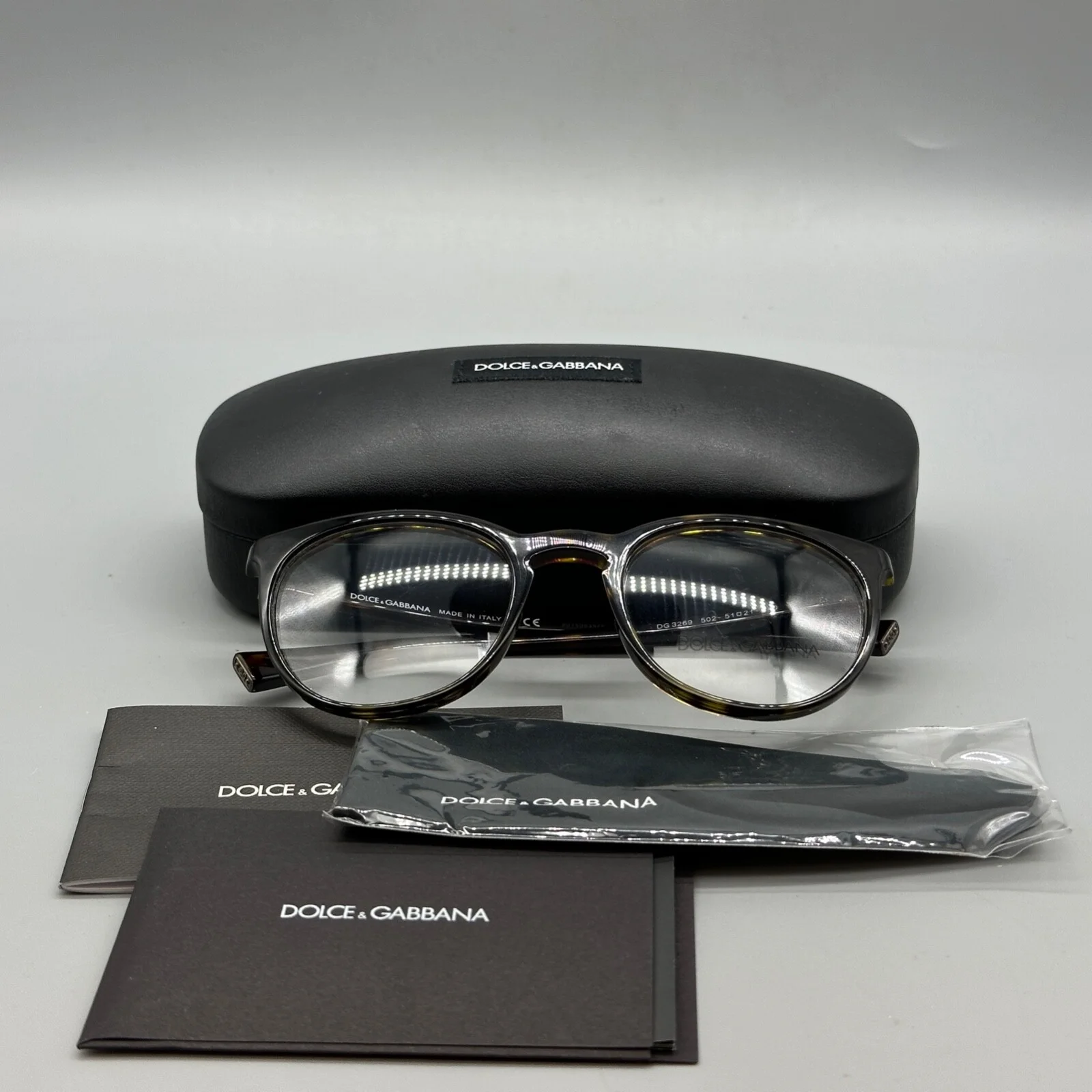 DOLCE & GABBANA DG3269/502 Unisex Eyeglasses - 51-21-140mm- HAVANA -100% Origin 4
