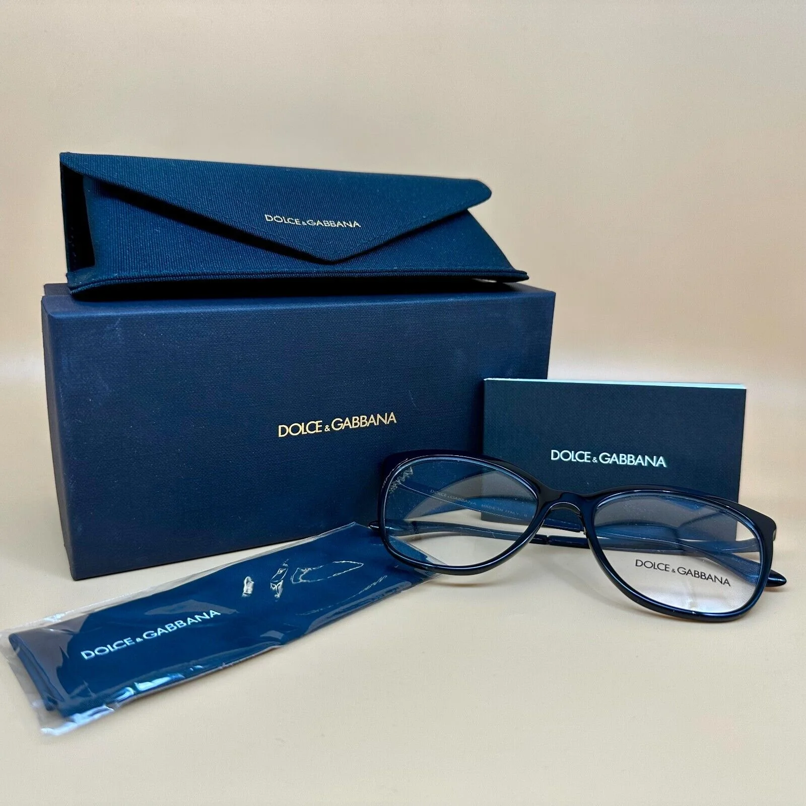 Dolce & Gabbana DG3278 501 BLACK 54-17-140mm Eyeglasses 100% Original 2