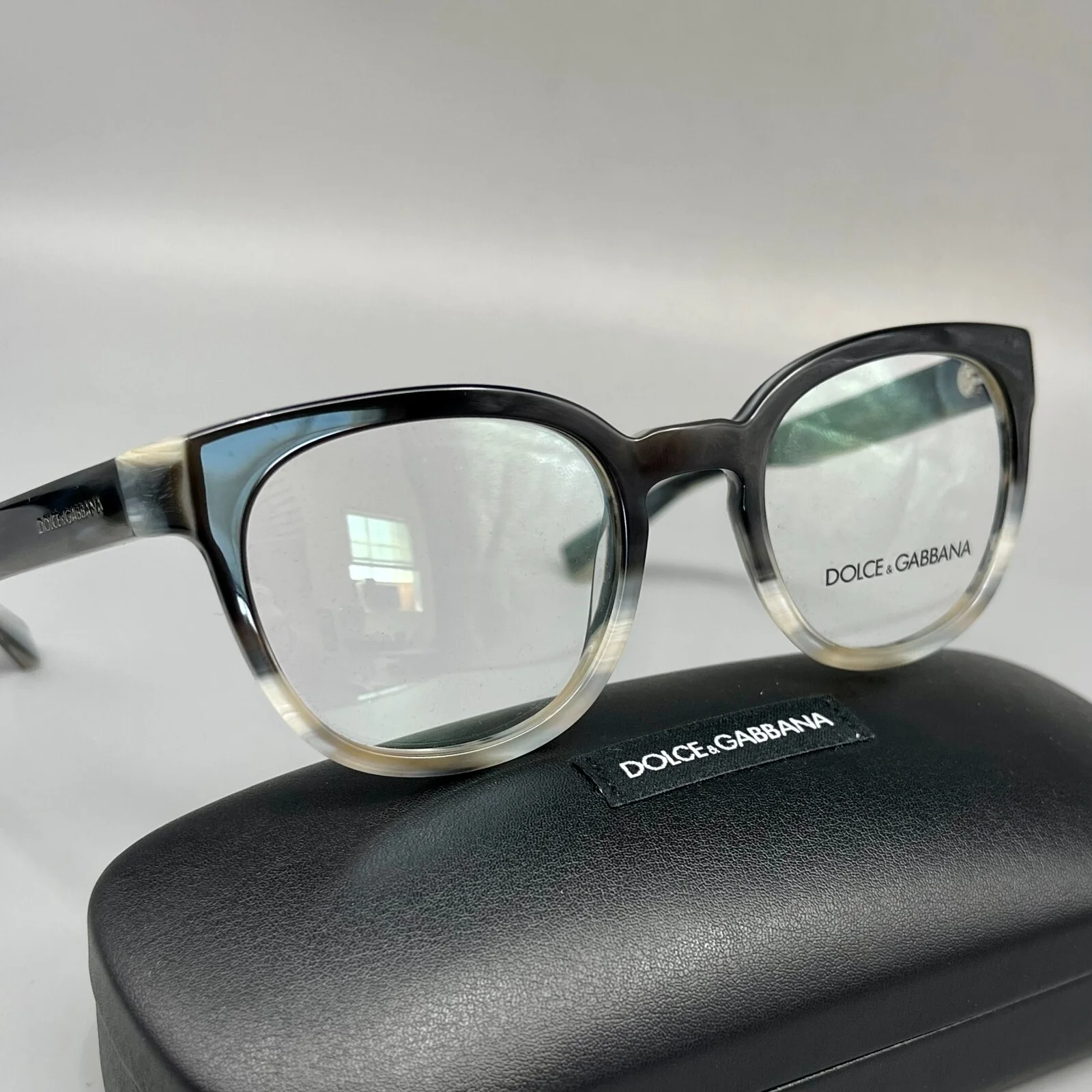 Dolce & Gabbana DG3287 3157 Eyeglasses Black-Beige-Blue! 49-21-140mm Original! 2