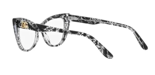 Dolce & Gabbana DG3354-3152 Eyeglass Frame BLACK LACE w/DEMO LENS 54mm 2