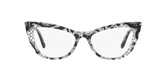 Dolce & Gabbana DG3354-3152 Eyeglass Frame BLACK LACE w/DEMO LENS 54mm 3