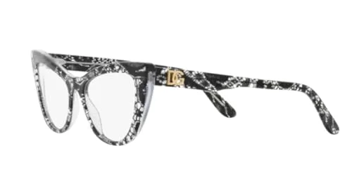 Dolce & Gabbana DG3354-3152 Eyeglass Frame BLACK LACE w/DEMO LENS 54mm 4