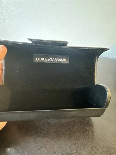 Dolce & Gabbana Eye Glasses Sunglasses Case Black with Rhinestones 2