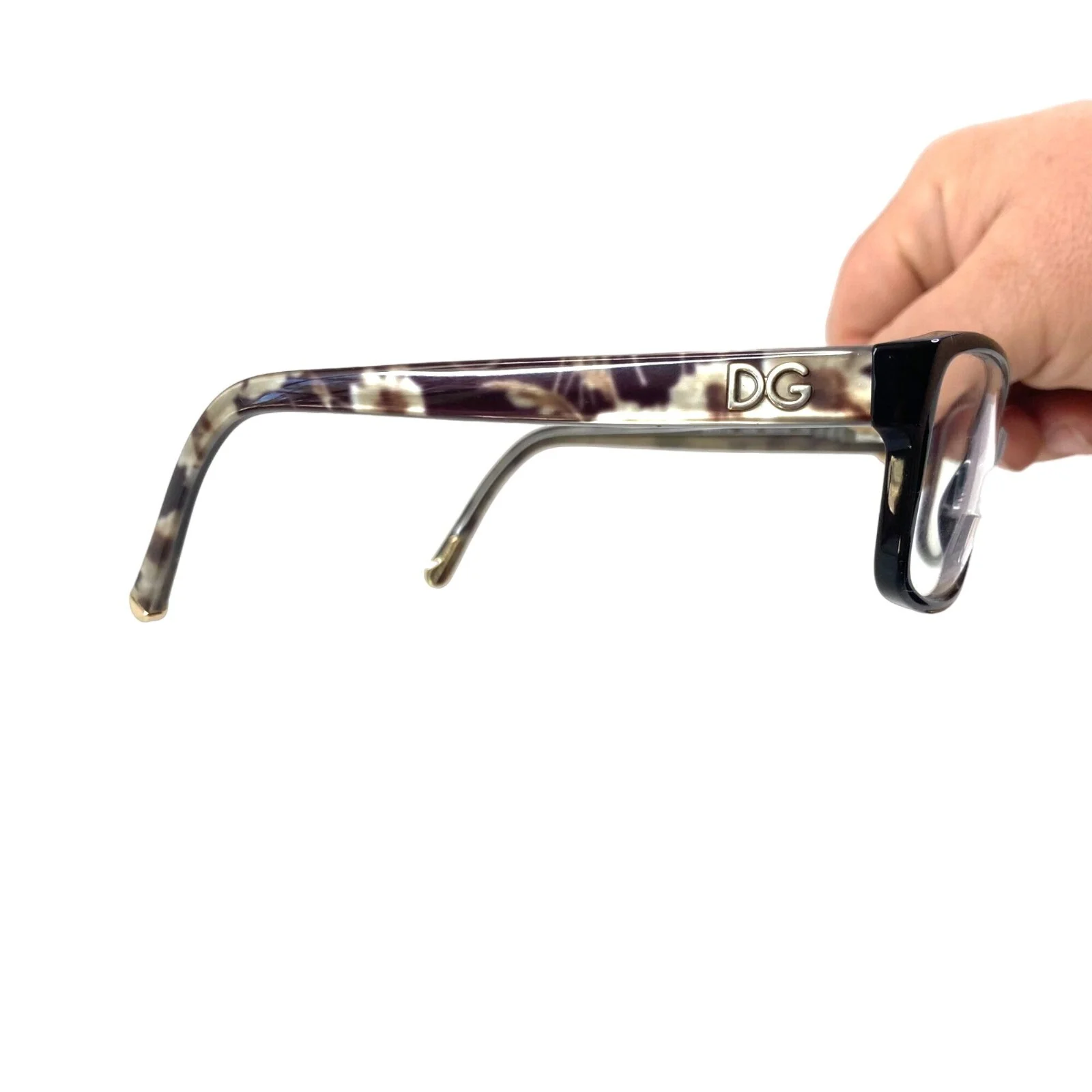 Dolce Gabbana Eyeglass Frames Dark Purple Floral DG3119 52 16 135 2