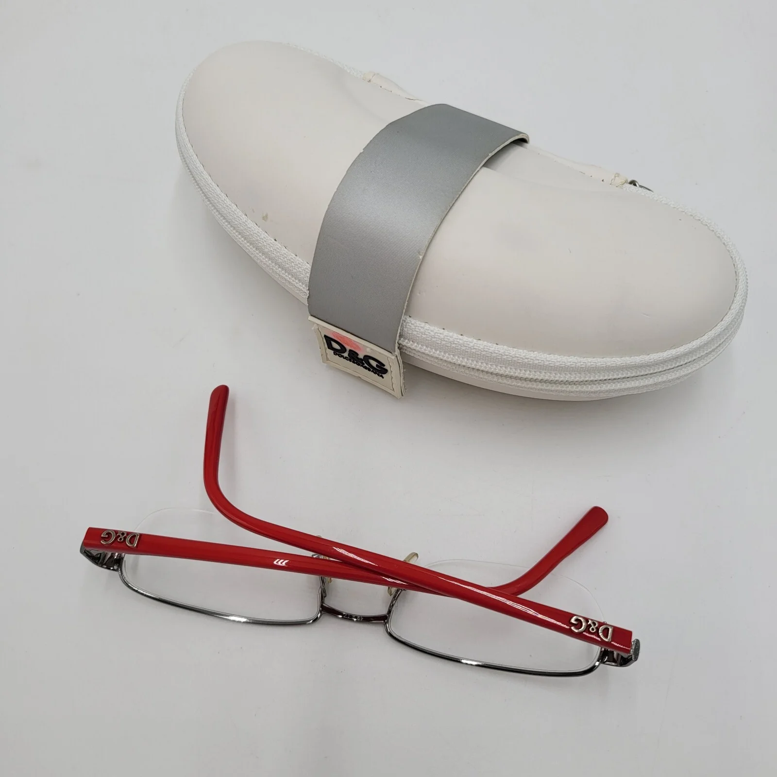 DOLCE & GABBANA Eyeglass Frames * Red + Silver * D&G 5001 071 * 49[]17-135 2