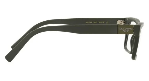 Dolce & Gabbana Eyeglasses DG 3368 Matte Dark Green 3297 Authentic Designer NEW 4
