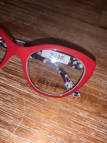 Dolce & Gabbana Floral Cat Eye Frames | Rare Mocha & Gold Eyeglasses 2