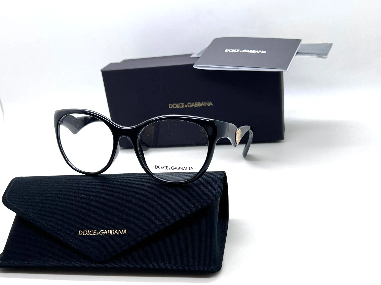 Dolce &Gabbana WOMEN DG 5069 501 BLACK 53-16-140MM Eyeglasses ITALY