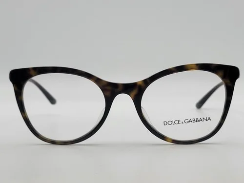 Dolce&Gabbana DG3312-F Asian Fit 502 Havana Cat Eye Eyeglass Frames 52-20-140 2