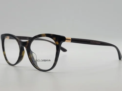 Dolce&Gabbana DG3312-F Asian Fit 502 Havana Cat Eye Eyeglass Frames 52-20-140 3