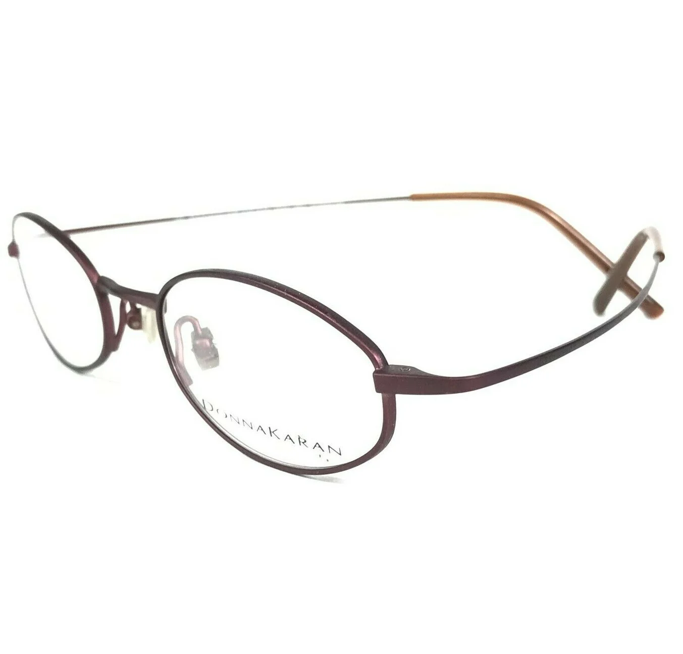Donna Karan Eyeglasses Frames 8744 604 Matte Burgundy Purple Hingeless 46-19-150